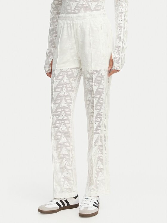 adidas Pantaloni trening Firebird Classic KE3455 Écru Regular Fit