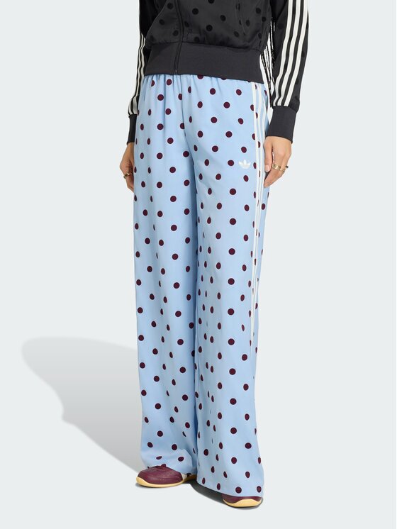 adidas Pantaloni trening Satin Polka Dots Wide Leg Pant KV1170 Relaxed Fit