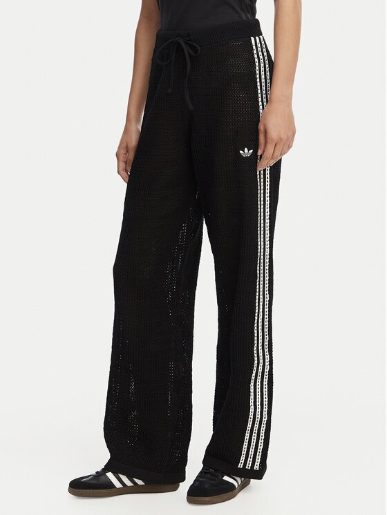 adidas Pantaloni tricotați Knitted Crochet Firebird KC6494 Regular Fit