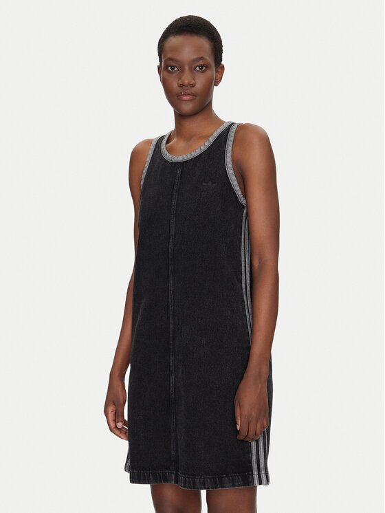 adidas Rochie de blugi adicolor Denim 3-Stripes JD3108 Slim Fit
