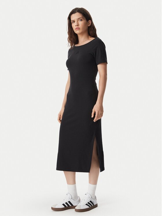 adidas Rochie de zi Kit Small Logo Rib Dress KF2434 Slim Fit