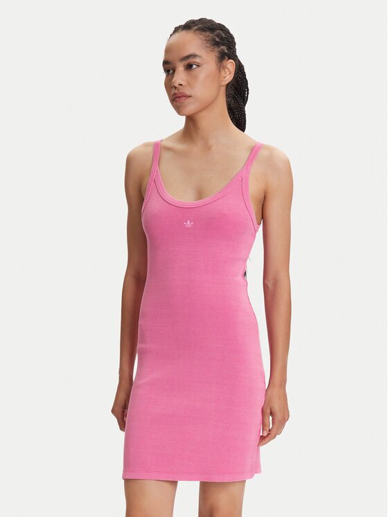 adidas Rochie de zi Ribbed JI5750 Slim Fit