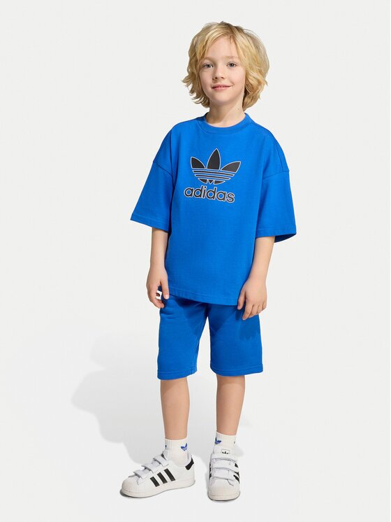 adidas Set tricou și pantaloni scurți Big Logo Execution KA0224 Loose Fit