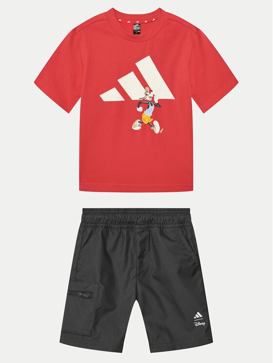 adidas Set tricou și pantaloni scurți Disney Mickey Mouse JF3639 Regular Fit