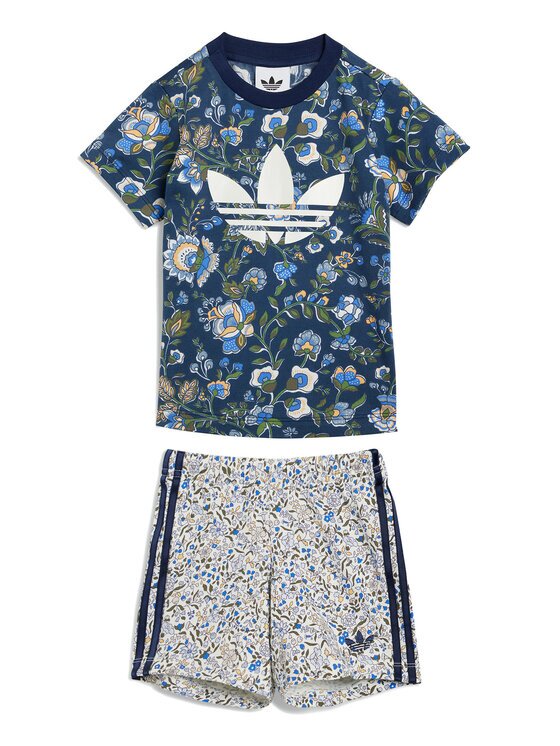 adidas Set tricou și pantaloni scurți Liberty London JY3017 Regular Fit