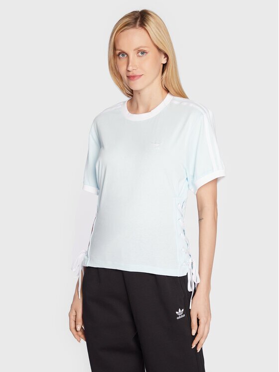 adidas Tricou Always Original Laced HK5063 Albastru celest Loose Fit