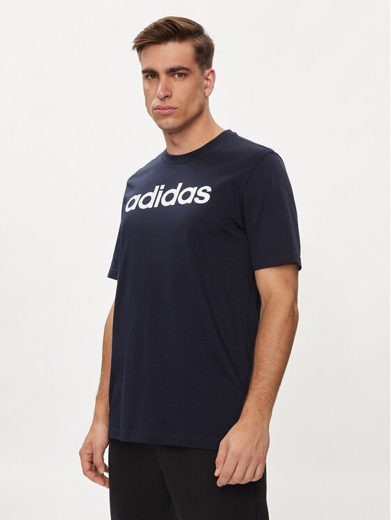 adidas Tricou Essentials Single Jersey Linear Embroidered Logo T-Shirt IC9275 Regular Fit