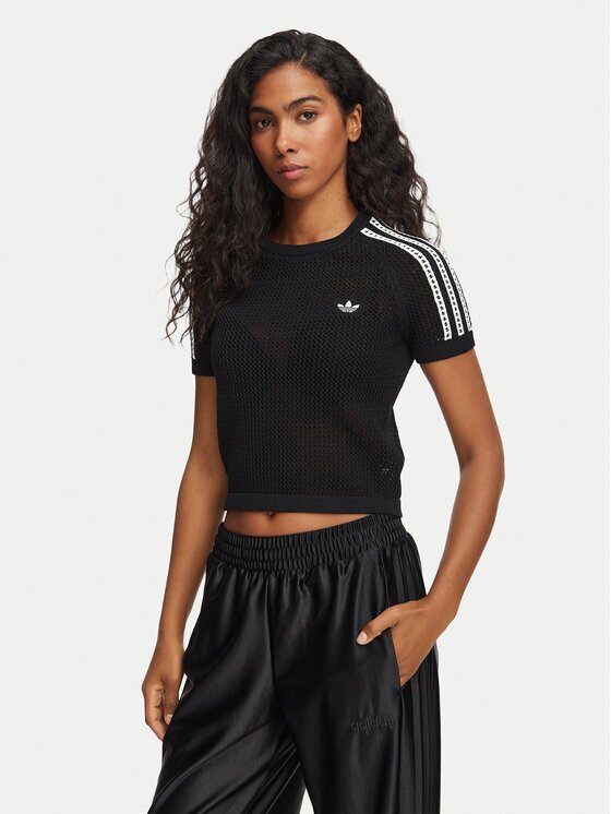 adidas Tricou Knitted Crochet Tee KC6481 Regular Fit