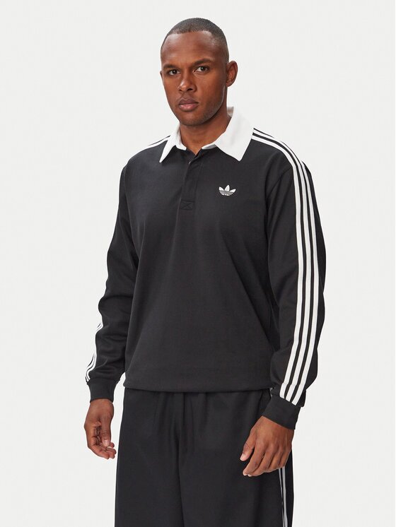 adidas Tricou polo 3-Stripes Rugby Longsleeve Polo KE3576 Regular Fit