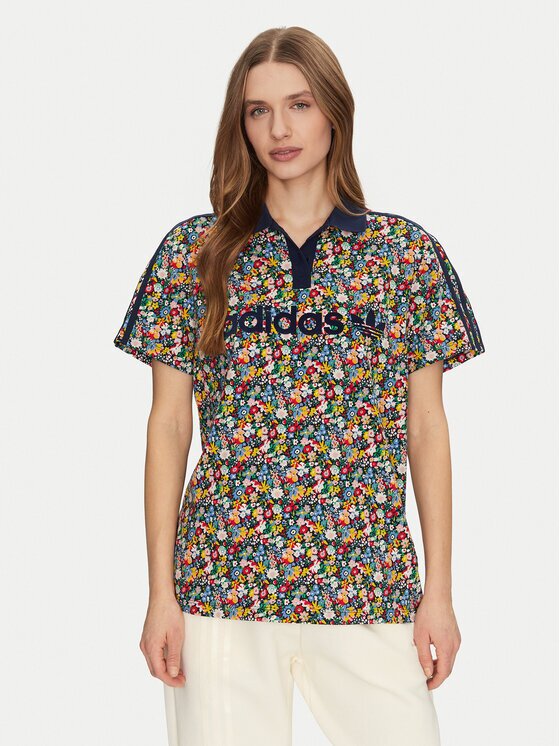 adidas Tricou polo Liberty London Football JC7786 Loose Fit