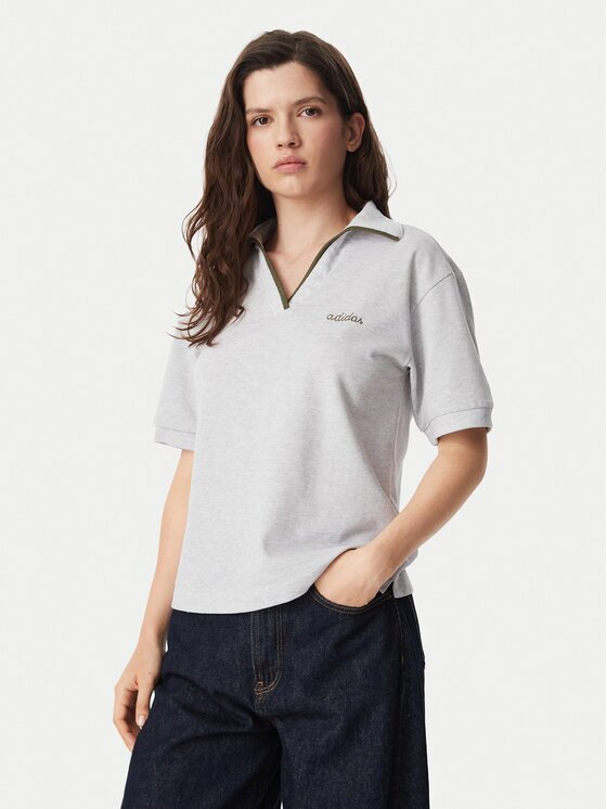 adidas Tricou polo Seasonal Essentials Colorpop Polo With Embroidered Graphic KV6855 Regular Fit