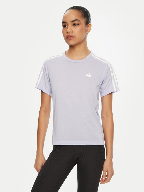 adidas Tricou tehnic Own the Run 3-Stripes JD2276 Regular Fit