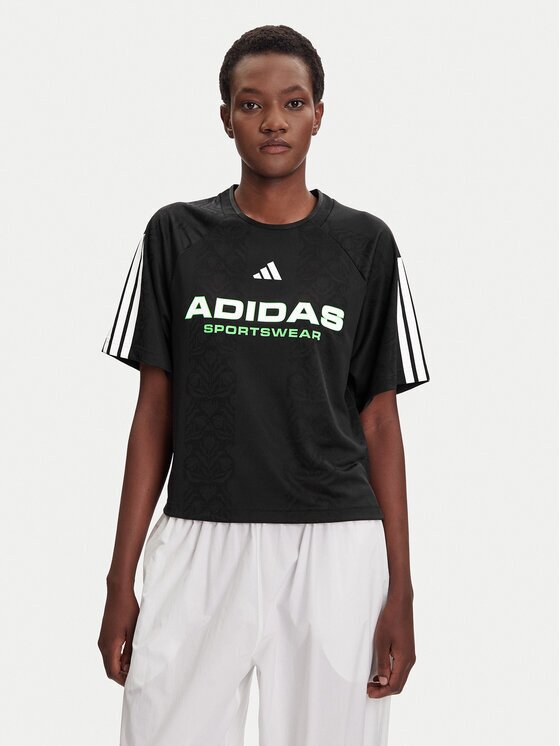 adidas Tricou Tiro x Common Goal Jacquard JL9212 Loose Fit
