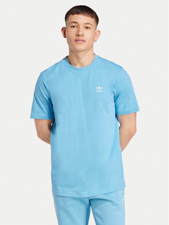 adidas Tricou Trefoil Essentials IZ2099 Albastru celest Regular Fit