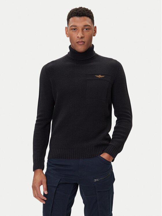 Aeronautica Militare Bluză cu gât 252MA1587UL00904 Regular Fit