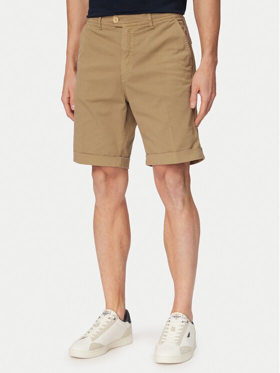 Aeronautica Militare Pantalon scurți din material 261BE0278UCT04292 Regular Fit