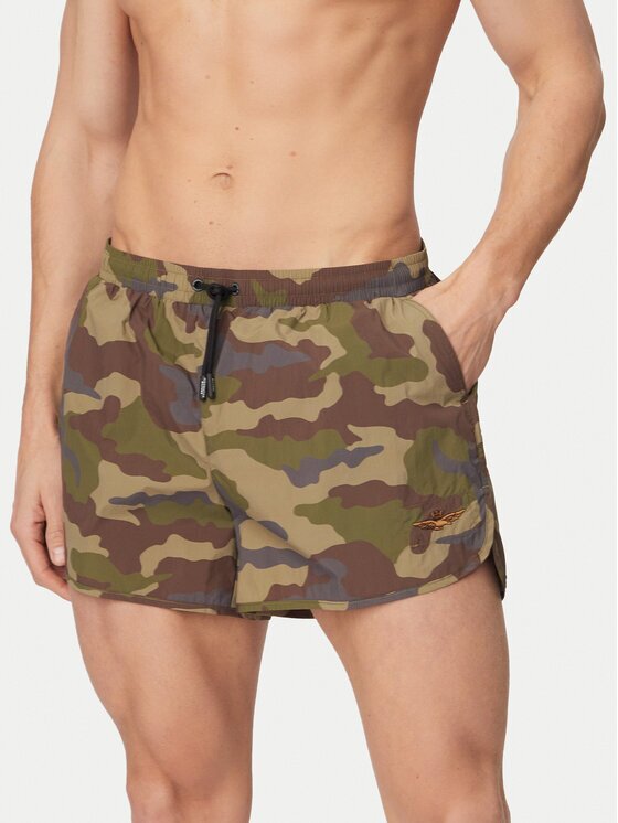 Aeronautica Militare Pantaloni scurți pentru înot 261BW0231UCT04312 Regular Fit