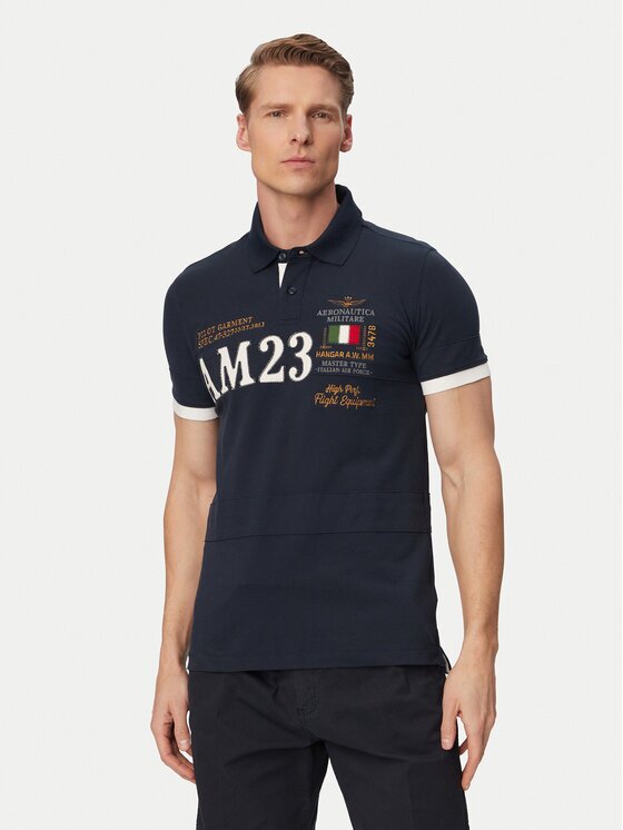 Aeronautica Militare Tricou polo 261PO1916UP00191 Regular Fit