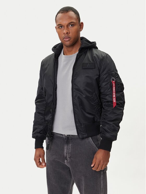 Alpha Industries Geacă bomber MA-1 Zip Hood Back Print 128113 Regular Fit