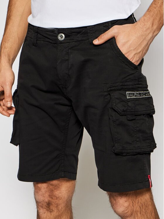 Alpha Industries Pantalon scurți din material Crew 176203 Slim Fit