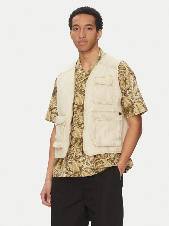 Alpha Industries Vestă elegantă Canvas Acid Vest 156140 Loose Fit