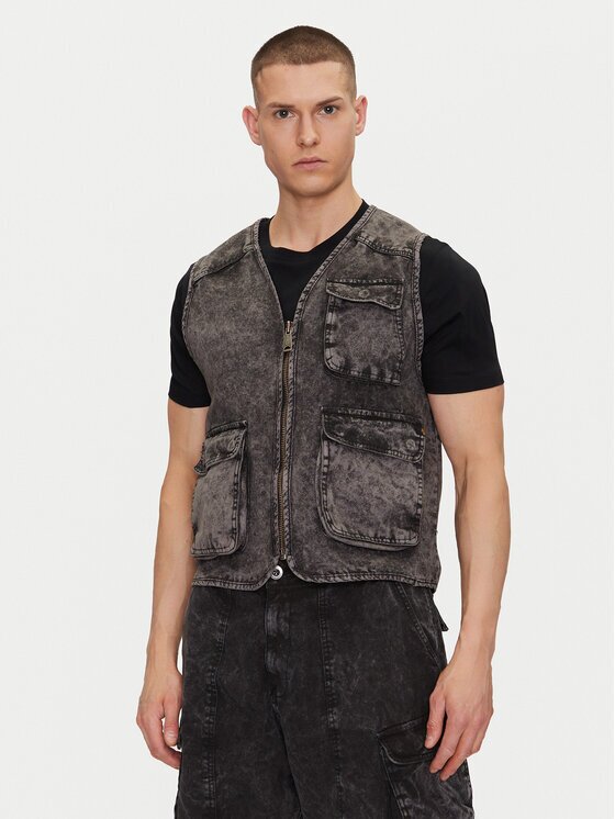 Alpha Industries Vestă elegantă Canvas Acid Vest 156140 Regular Fit
