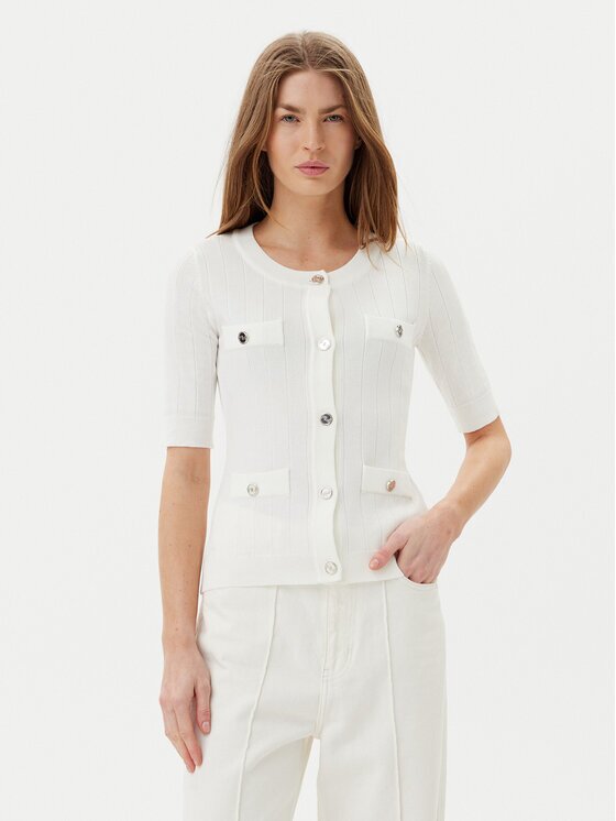 Artigli Cardigan ACMA001877 Écru Regular Fit