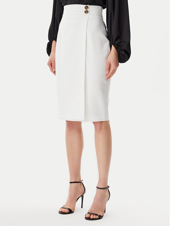 Artigli Fustă tip creion ACGO000902 Écru Slim Fit