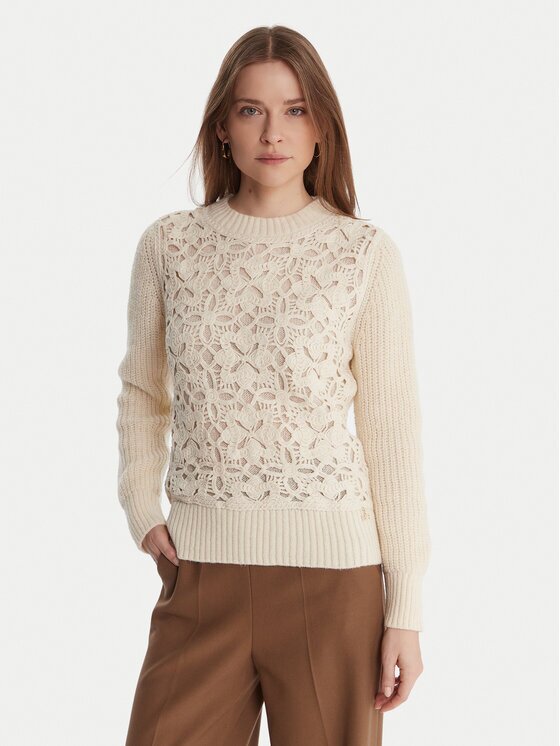 Artigli Pulover ACMA002802 Écru Regular Fit