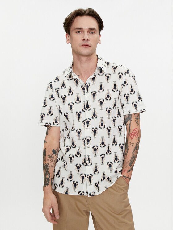 BALDESSARINI Cămașă B3 77006/000/3553 Écru Regular Fit