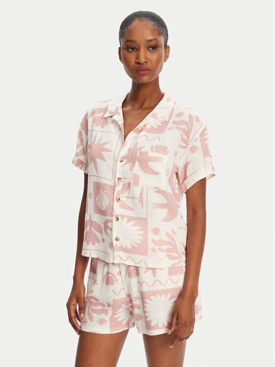 Banana Moon Cămașă Taylor Floreal MHW03 Loose Fit