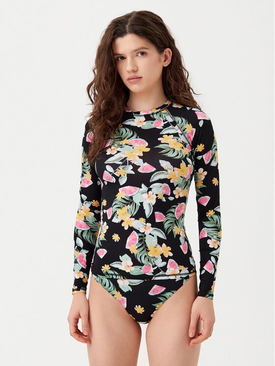 Banana Moon Top pentru înot Oohla Print Negru