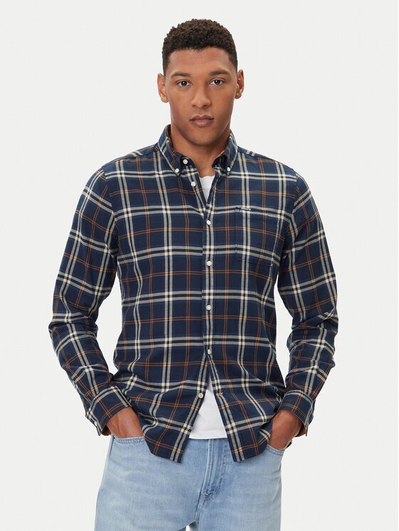 Barbour Cămașă Crossfell MSH4995BL33 Tailored Fit