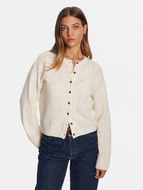Barbour Cardigan Blakely lyLKN1663WH71 Écru