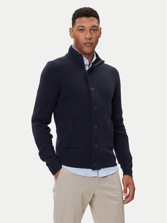 Barbour Cardigan Essential Elbow-Patch MKN0731CH51 Regular Fit