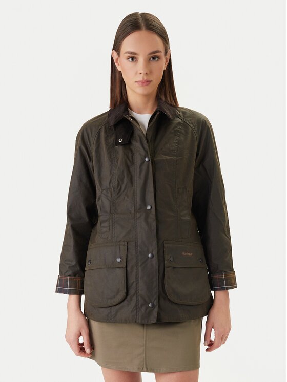 Barbour Jachetă cămașă Classic Beadnell LWX0668OL71 Verde Regular Fit