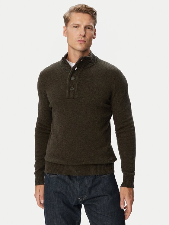 Barbour Pulover Elbow MKN0585GN73 Regular Fit