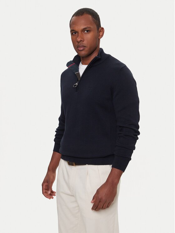 Barbour Pulover Half Zip MKN1074NY91 Regular Fit