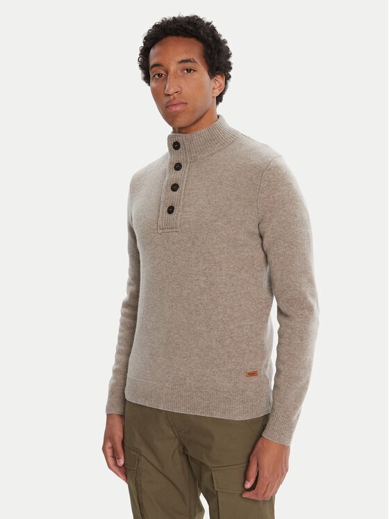Barbour Pulover Patch Half Zip MKN0585ST51 Regular Fit