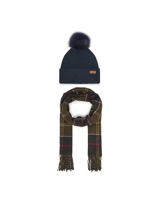 Barbour Set Fular și Căciulă Dover LGS0054TN11