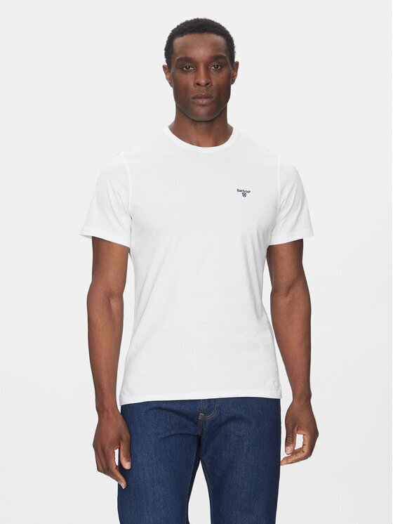 Barbour Tricou Essential Sports MTS0331WH11 Tailored Fit