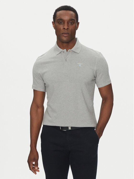 Barbour Tricou polo Original Sports MML0358GY52 Tailored Fit