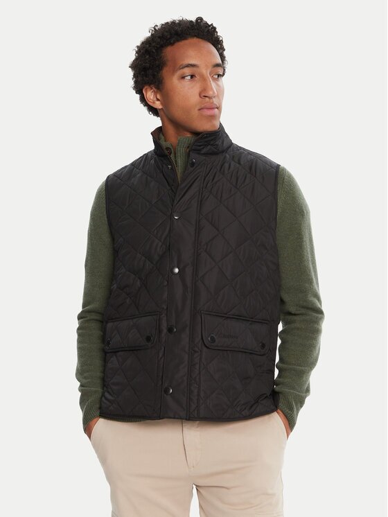 Barbour Vestă elegantă MGI0245BK11 Regular Fit