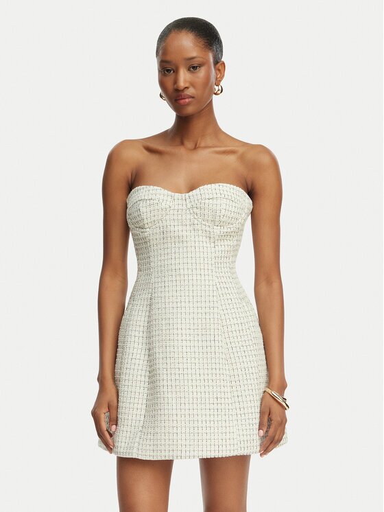BARDOT Rochie cocktail Florine 60134DB Écru Slim Fit