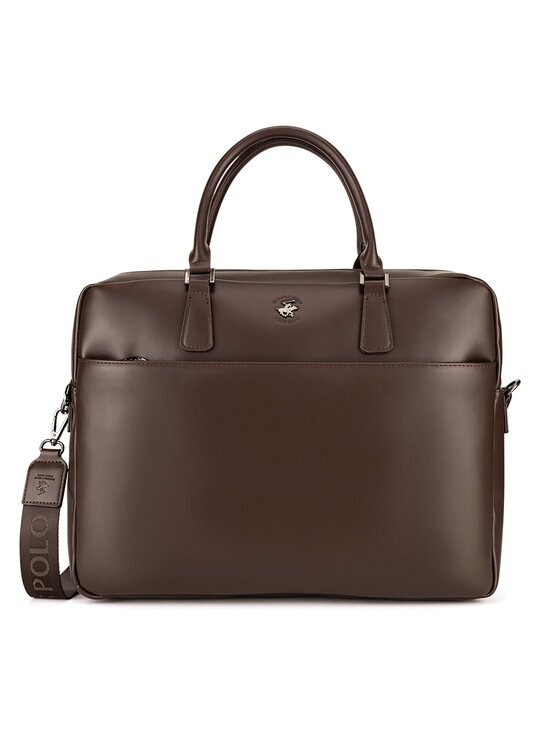 Beverly Hills Polo Club Geantă pentru laptop CWBEO-BHPC-L-016-07. Maro închis