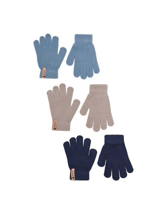 Beverly Hills Polo Club Mănuși CEO-ACCCS-BHPC-03(3-PACK) Albastru