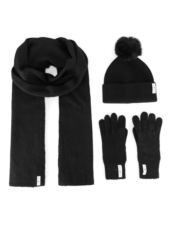 Beverly Hills Polo Club Set căciulă fular și mănuși BHPC-WC-002-AW24 Negru