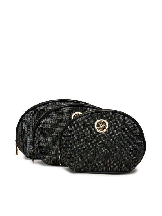 Beverly Hills Polo Club Set de genți pentru cosmetice BHPC-U1-007-SS25 (3-pack) Negru