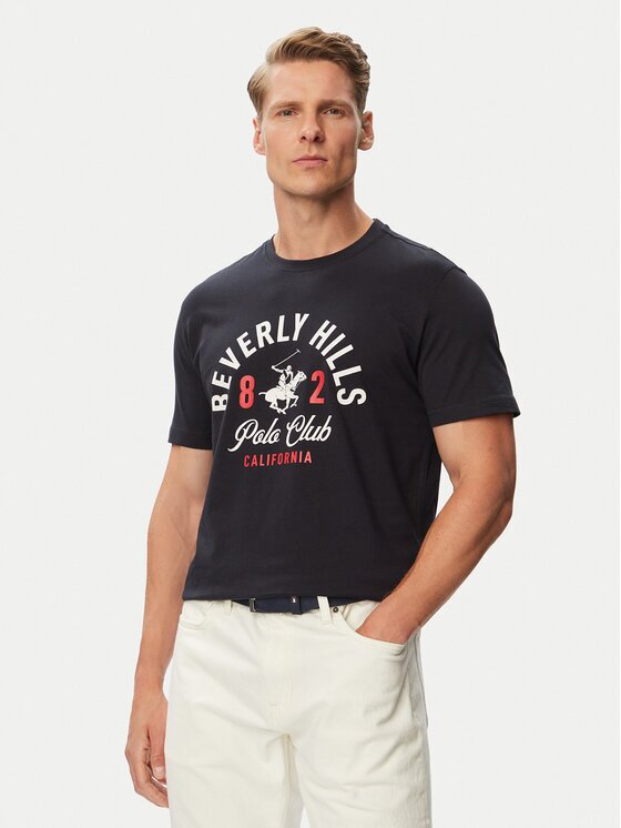 Beverly Hills Polo Club Tricou P-SS26M-TS1290NVY Regular Fit