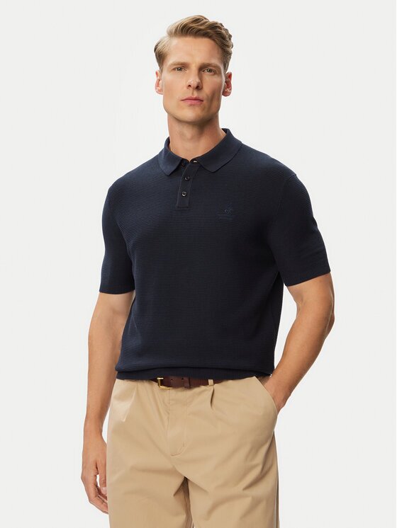 Beverly Hills Polo Club Tricou polo P-SS26M-M7280NVY Regular Fit